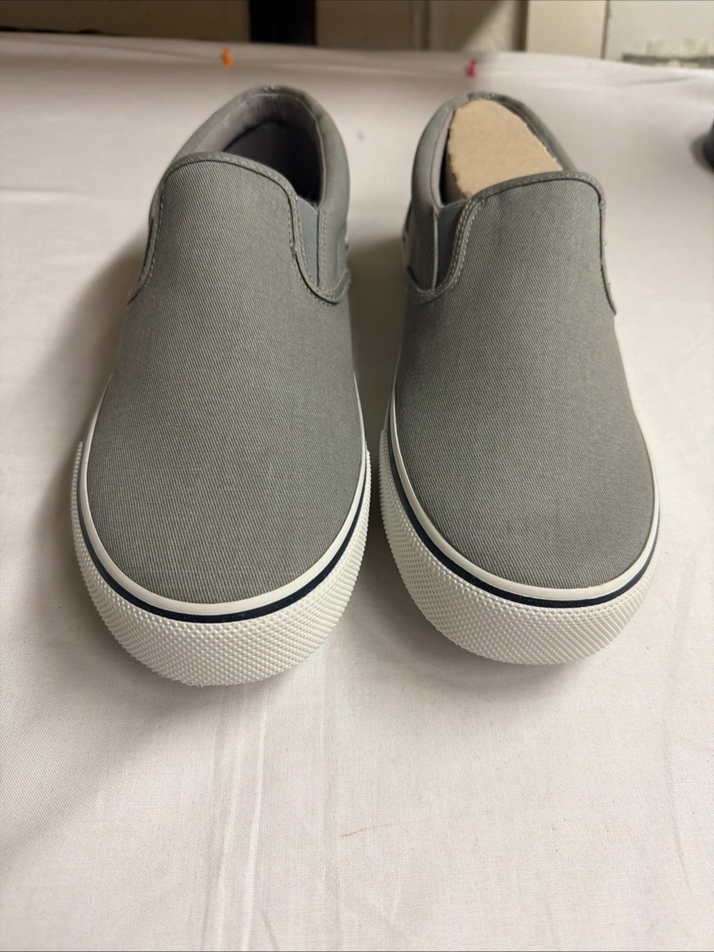 Sperry Slip-On Canvas Sneakers for Men - Gray